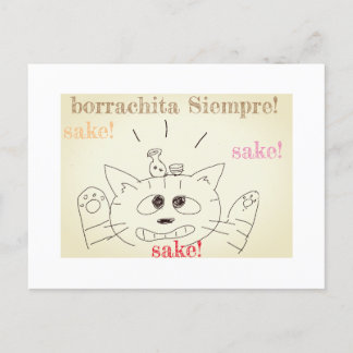 Postal cartão de gato