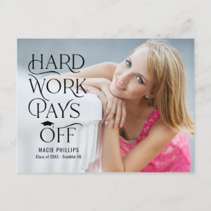 Postal Cartão de Graduação de Cor Editável Driven