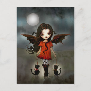 Postal Cartão de Halloween Vampirozinho Fofo