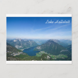 Postal Cartão de Hallstatt do lago