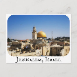 Postal Cartão de Jerusalem, Israel