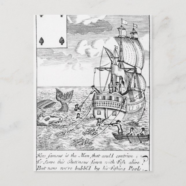 Postal Cartão de jogar Piscina de peixe (Frente)