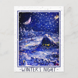 Postal Cartão de Junção n.o 49: Noite de inverno. Moon Cr