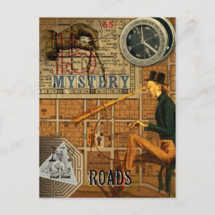 Postal Cartão de Lenormand das estradas