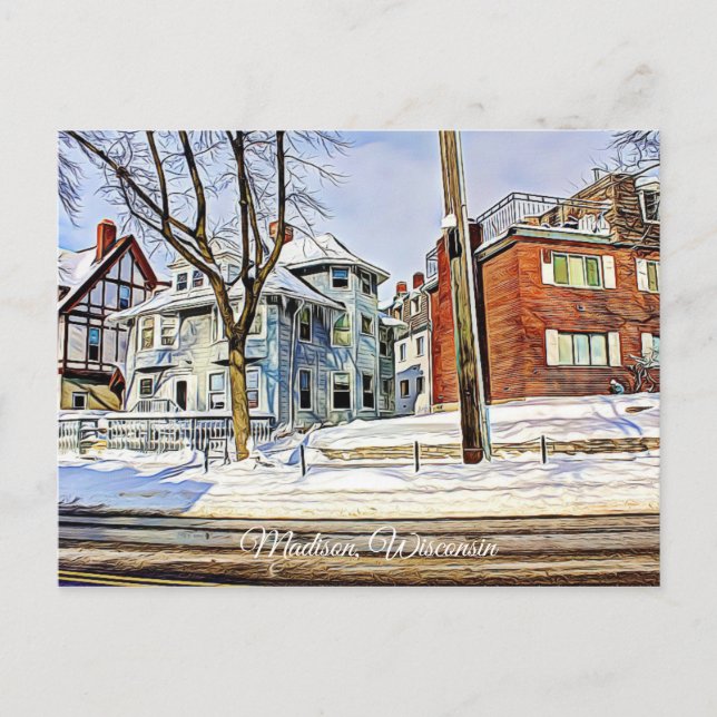 Postal Cartão de Madison, Wisconsin (Frente)