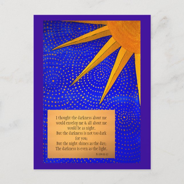 Postal Cartão de Meditação sobre Esperança (Frente)