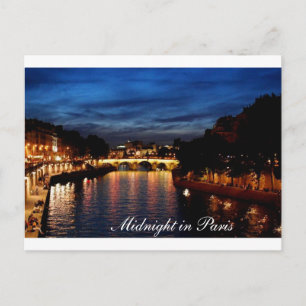Postal Cartão de meia-noite em Paris