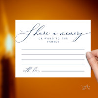 Cartão de Memória de Serviço Funerário, Compartilh