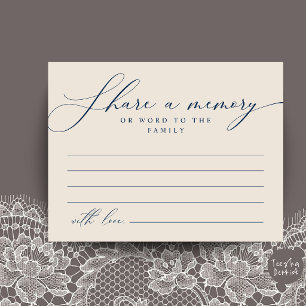 Postal Cartão de Memória de Serviço Funerário, Compartilh