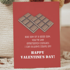 Postal Cartão de mensagem de Dia de os namorados de choco