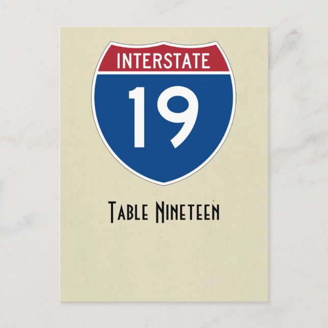 Postal Cartão de mesa nº 19 (Frente)