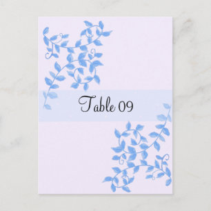 Postal Cartão de Mesa para Ocasiões Especiais Blue Vines