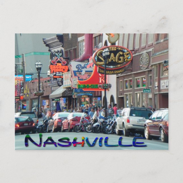 Postal Cartão de Nashville (Frente)