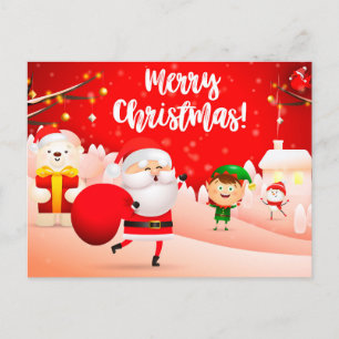 Postal Cartão de Natal Adorável
