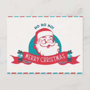 Postal Cartão de Natal com Papai Noel: Compartilhe a Magi