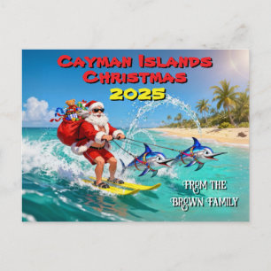 Postal Cartão de Natal das Ilhas Cayman