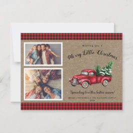 Postal Cartão de Natal de Caminhão de Natal - Árvore 2