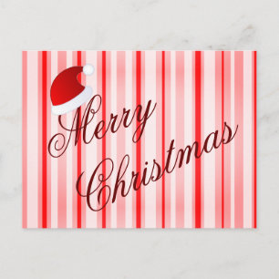 Postal cartão de Natal de hortelã-pimenta