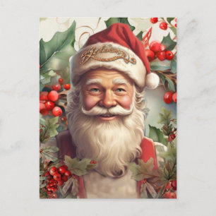 Postal Cartão de Natal do Santo de Santa Claus Nicholas