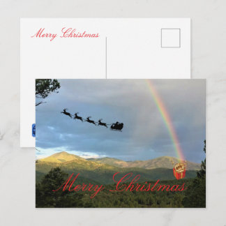Postal Cartão de Natal Dobrado