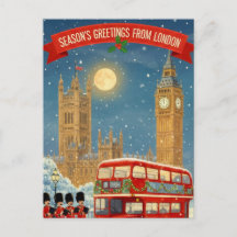 Cartão de Natal em Londres