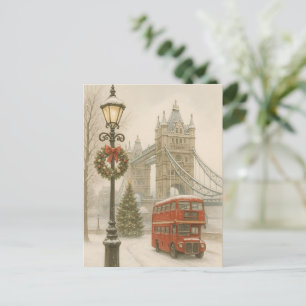 Postal Cartão de Natal em Londres – Presente de Natal