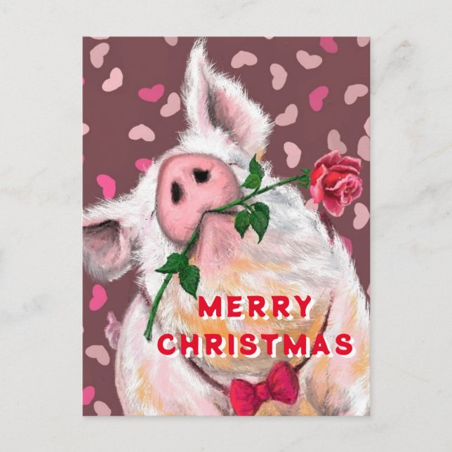 Postal Cartão de Natal Engraçado (Frente)