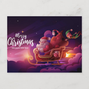 Postal Cartão de Natal Fofo