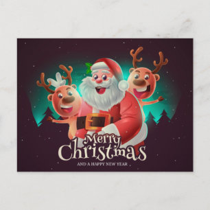 Postal Cartão de Natal Fofo