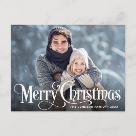 Postal Cartão de Natal FOTO Moderno Feliz Natal