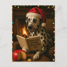 Cartão de Natal 'Imposto sobre Queijo' Dalmata