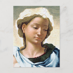 Postal Cartão de Natal Madona e Menino de Michelangelo