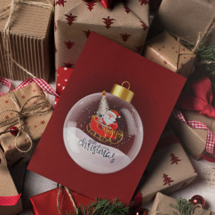 Postal Cartão de Natal Minimalista Moderno Feliz Natal