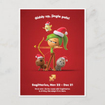 Cartão de Natal para Sagitário