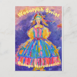 Postal Cartão de Natal polonês