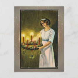 Postal Cartão de Natal Religioso Antigo