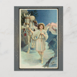 Postal Cartão de Natal Religioso Vintage