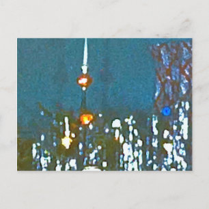 Postal Cartão de Natal tradicional dos anos 50