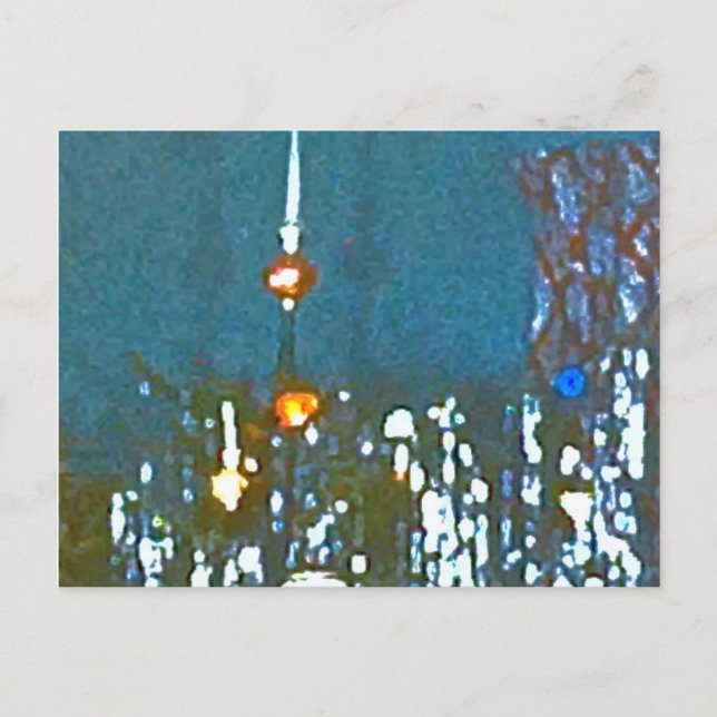 Postal Cartão de Natal tradicional dos anos 50 (Frente)