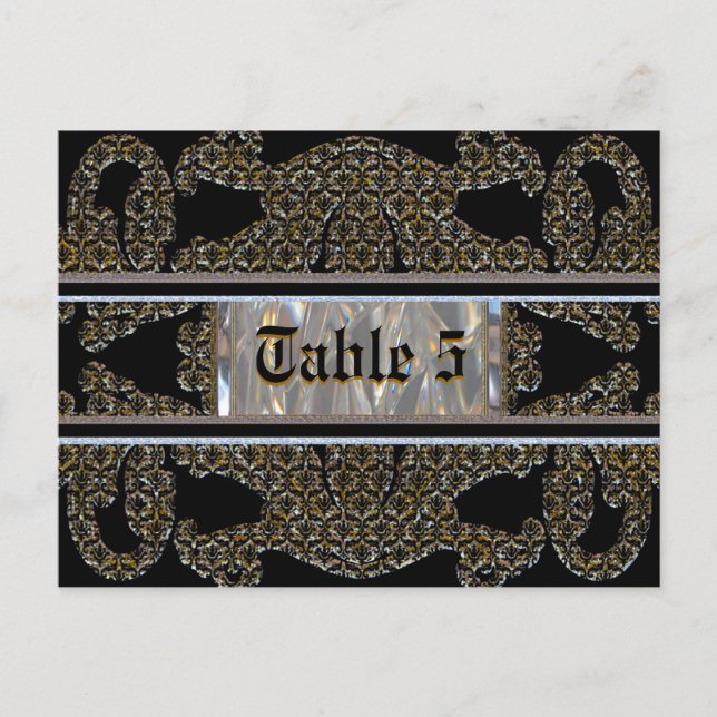 Postal Cartão de Número da Marca (Frente)