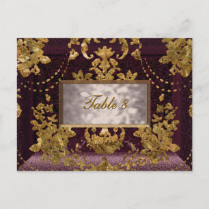 Postal Cartão de Número de Mesa Beaumanoir Paige Vitorian