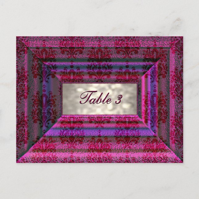 Postal Cartão de Número de Tabela Monteuxe (Frente)