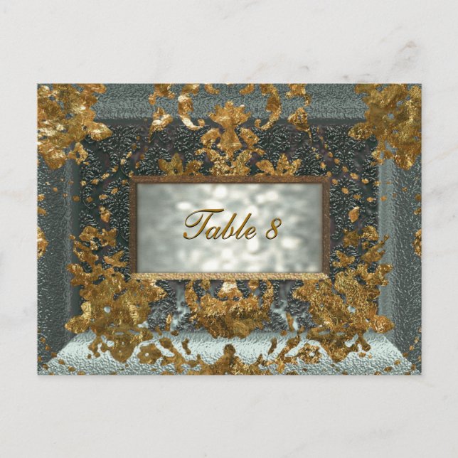 Postal Cartão de Número de Tabela Vitoriana Reed Beaumano (Frente)