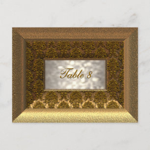 Postal Cartão de Número de Tabela Vitoriana Regal