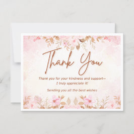 Postal Cartão de Obrigados de Casamento