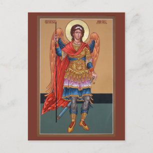 Postal Cartão de Oração Archangel Michael