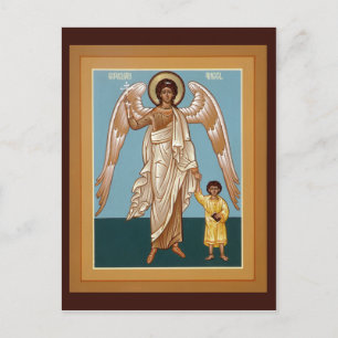 Postal Cartão de Oração de Anjo Guardião