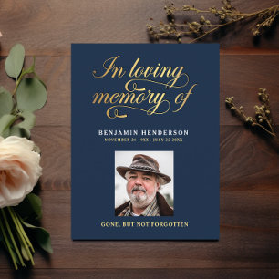Postal Cartão de Oração de Condolências com Foto Elegante