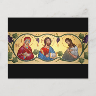 Postal Cartão de Oração Deesis