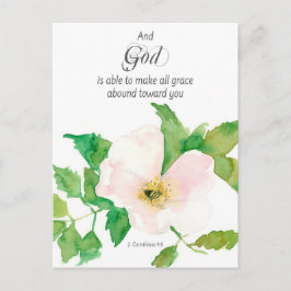 Postal Cartão de Oração Escritura Bíblica 2 Coríntios Pri